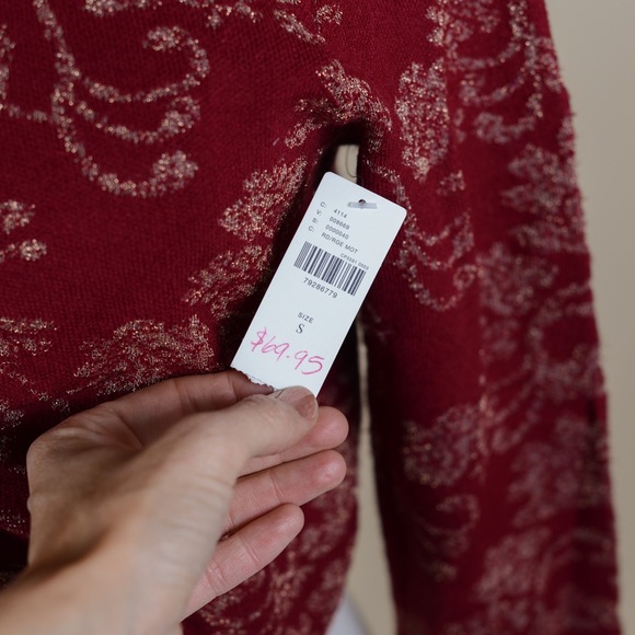 NEW Anthropologie Cropped Sweater - Picture 5 of 10